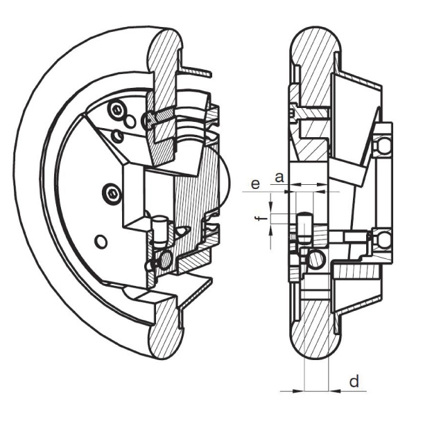 Dimension of Winding Shaft in Sliding Type